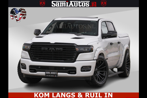 Dodge Ram HUD | 420PK | LUCHTVERING | PANO | PASSAGIERSSCHERM | BOM EN BOM VOL | Comfortabele Dubbele Cabine met Royale 5 Zitplaatsen | DODGE RAM PREMIUM LARAMIE EDITION | Voorraad Nr 2230 - 8765 | De specialist in Amerikaanse pick‑ups in Nederland en Europa.