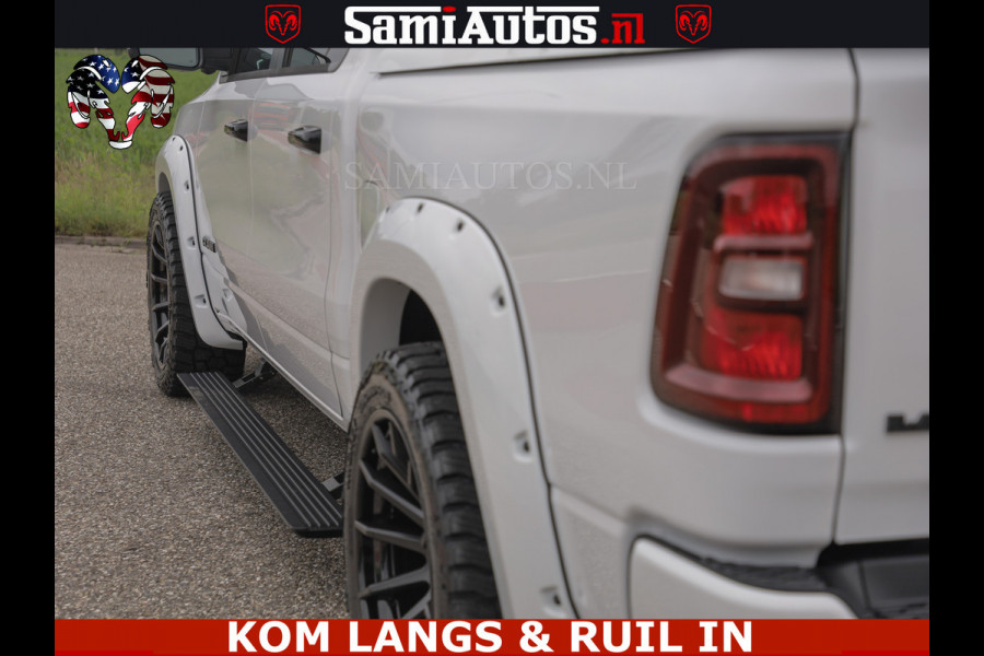 Dodge Ram HUD | 420PK | LUCHTVERING | PANO | PASSAGIERSSCHERM | BOM EN BOM VOL | Comfortabele Dubbele Cabine met Royale 5 Zitplaatsen | DODGE RAM PREMIUM LARAMIE EDITION | Voorraad Nr 2230 - 8765 | De specialist in Amerikaanse pick‑ups in Nederland en Europa.