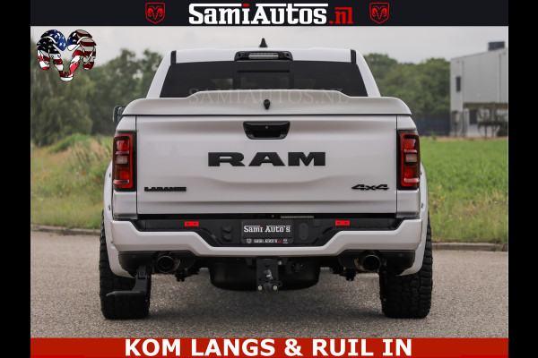 Dodge Ram HUD | 420PK | LUCHTVERING | PANO | PASSAGIERSSCHERM | BOM EN BOM VOL | Comfortabele Dubbele Cabine met Royale 5 Zitplaatsen | DODGE RAM PREMIUM LARAMIE EDITION | Voorraad Nr 2230 - 8765 | De specialist in Amerikaanse pick‑ups in Nederland en Europa.