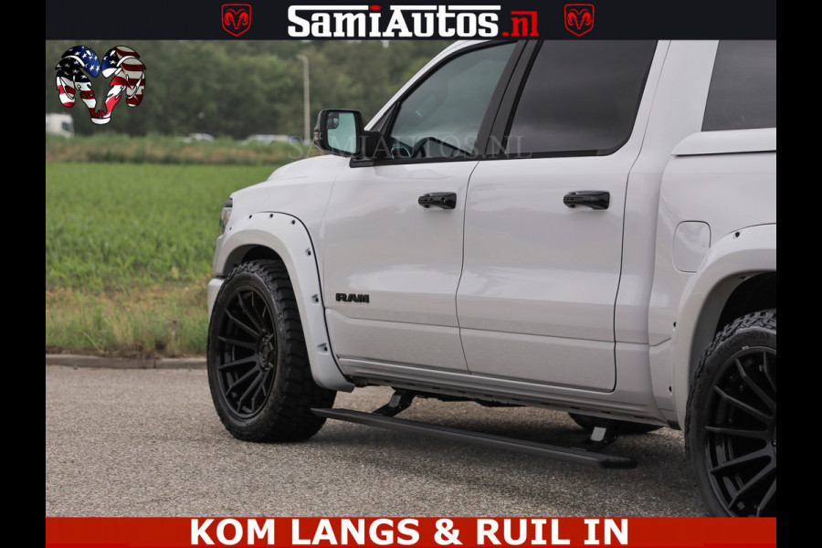 Dodge Ram HUD | 420PK | LUCHTVERING | PANO | PASSAGIERSSCHERM | BOM EN BOM VOL | Comfortabele Dubbele Cabine met Royale 5 Zitplaatsen | DODGE RAM PREMIUM LARAMIE EDITION | Voorraad Nr 2230 - 8765 | De specialist in Amerikaanse pick‑ups in Nederland en Europa.