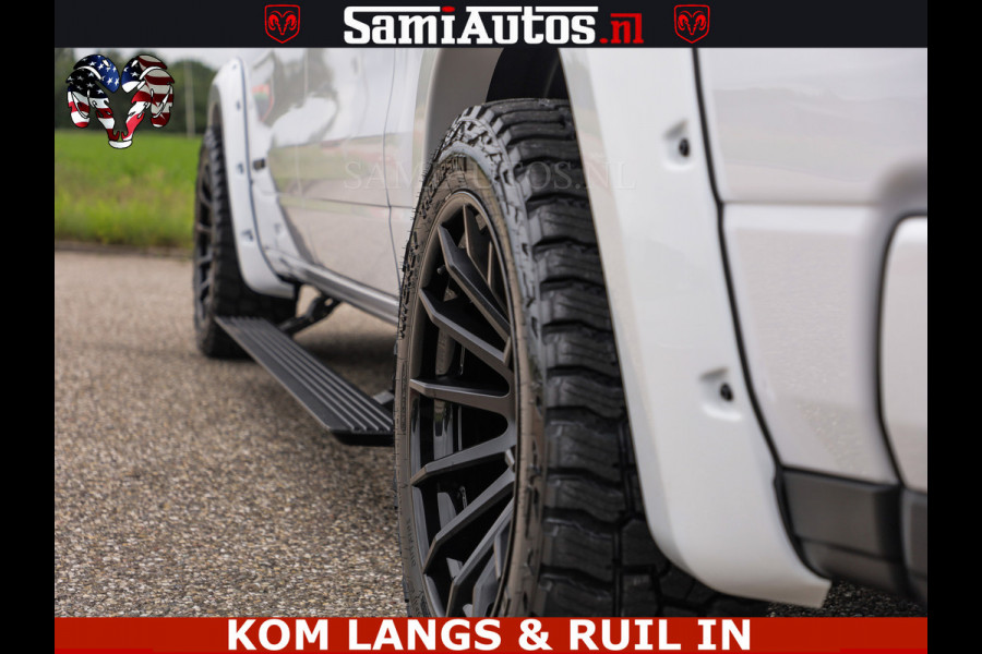 Dodge Ram HUD | 420PK | LUCHTVERING | PANO | PASSAGIERSSCHERM | BOM EN BOM VOL | Comfortabele Dubbele Cabine met Royale 5 Zitplaatsen | DODGE RAM PREMIUM LARAMIE EDITION | Voorraad Nr 2230 - 8765 | De specialist in Amerikaanse pick‑ups in Nederland en Europa.
