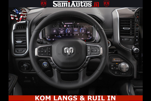 Dodge Ram HUD | 420PK | LUCHTVERING | PANO | PASSAGIERSSCHERM | BOM EN BOM VOL | Comfortabele Dubbele Cabine met Royale 5 Zitplaatsen | DODGE RAM PREMIUM LARAMIE EDITION | Voorraad Nr 2230 - 8765 | De specialist in Amerikaanse pick‑ups in Nederland en Europa.