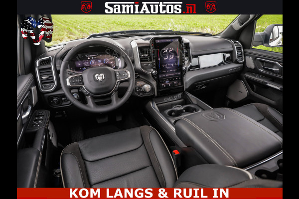 Dodge Ram HUD | 420PK | LUCHTVERING | PANO | PASSAGIERSSCHERM | BOM EN BOM VOL | Comfortabele Dubbele Cabine met Royale 5 Zitplaatsen | DODGE RAM PREMIUM LARAMIE EDITION | Voorraad Nr 2230 - 8765 | De specialist in Amerikaanse pick‑ups in Nederland en Europa.