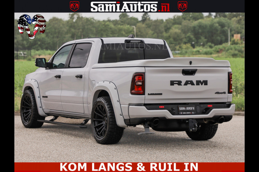 Dodge Ram HUD | 420PK | LUCHTVERING | PANO | PASSAGIERSSCHERM | BOM EN BOM VOL | Comfortabele Dubbele Cabine met Royale 5 Zitplaatsen | DODGE RAM PREMIUM LARAMIE EDITION | Voorraad Nr 2230 - 8765 | De specialist in Amerikaanse pick‑ups in Nederland en Europa.