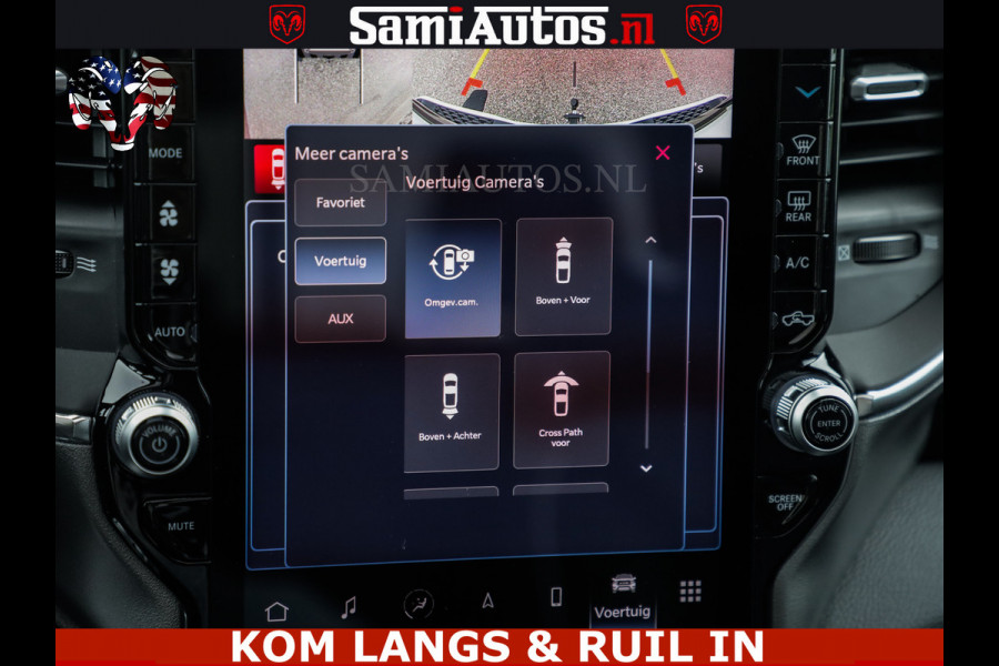 Dodge Ram HUD | 420PK | LUCHTVERING | PANO | PASSAGIERSSCHERM | BOM EN BOM VOL | Comfortabele Dubbele Cabine met Royale 5 Zitplaatsen | DODGE RAM PREMIUM LARAMIE EDITION | Voorraad Nr 2230 - 8765 | De specialist in Amerikaanse pick‑ups in Nederland en Europa.