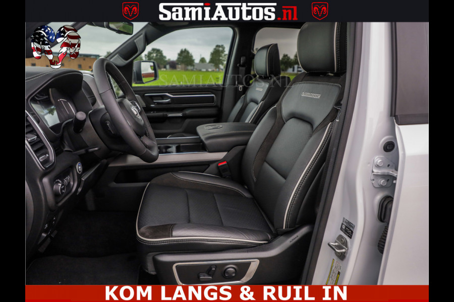 Dodge Ram HUD | 420PK | LUCHTVERING | PANO | PASSAGIERSSCHERM | BOM EN BOM VOL | Comfortabele Dubbele Cabine met Royale 5 Zitplaatsen | DODGE RAM PREMIUM LARAMIE EDITION | Voorraad Nr 2230 - 8765 | De specialist in Amerikaanse pick‑ups in Nederland en Europa.