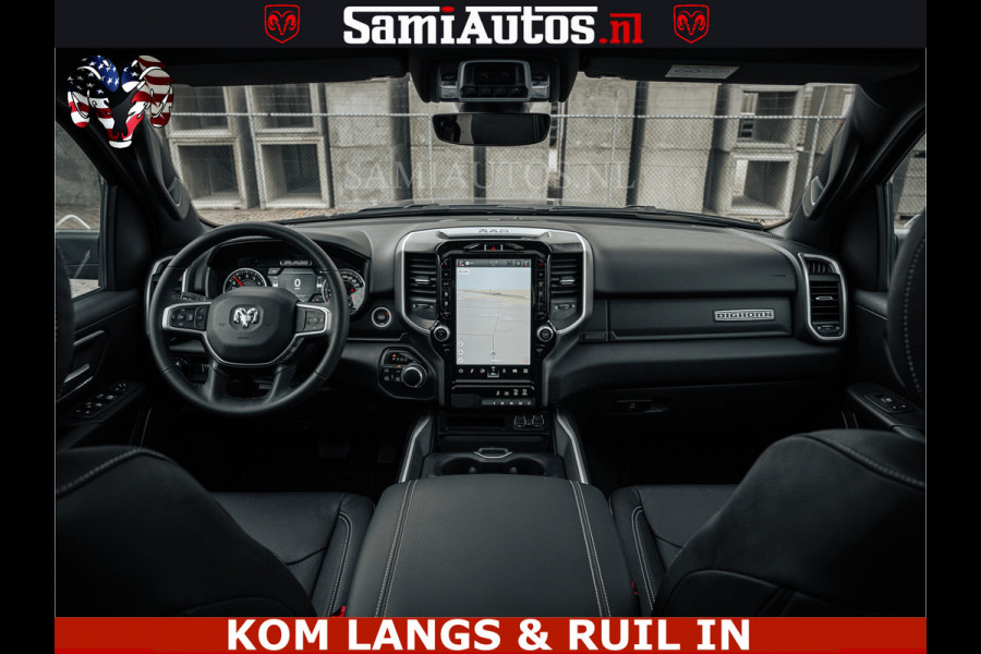 Dodge Ram SPORT | 5.7 V8 4x4 HEMI | PANORAMA DAK | GROOTSCHERM 12 INCH | LPG | Patriot Blue CREW CAB | DUBBELE CABINE | 5 PERSOONS | DC | VOORRAAD NR 2555 - 3325 | De specialist in Amerikaanse pick‑ups in Nederland en Europa.
