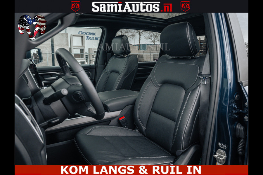 Dodge Ram SPORT | 5.7 V8 4x4 HEMI | PANORAMA DAK | GROOTSCHERM 12 INCH | LPG | Patriot Blue CREW CAB | DUBBELE CABINE | 5 PERSOONS | DC | VOORRAAD NR 2555 - 3325 | De specialist in Amerikaanse pick‑ups in Nederland en Europa.