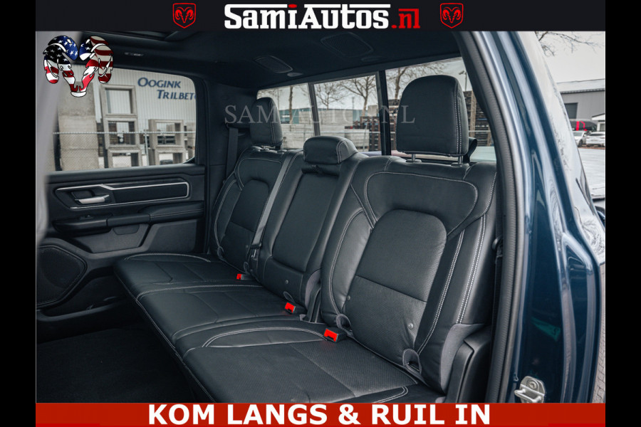 Dodge Ram SPORT | 5.7 V8 4x4 HEMI | PANORAMA DAK | GROOTSCHERM 12 INCH | LPG | Patriot Blue CREW CAB | DUBBELE CABINE | 5 PERSOONS | DC | VOORRAAD NR 2555 - 3325 | De specialist in Amerikaanse pick‑ups in Nederland en Europa.