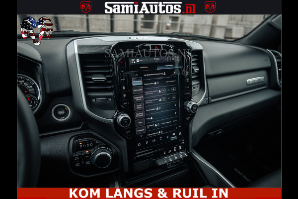 Dodge Ram SPORT | 5.7 V8 4x4 HEMI | PANORAMA DAK | GROOTSCHERM 12 INCH | LPG | Patriot Blue CREW CAB | DUBBELE CABINE | 5 PERSOONS | DC | VOORRAAD NR 2555 - 3325 | De specialist in Amerikaanse pick‑ups in Nederland en Europa.