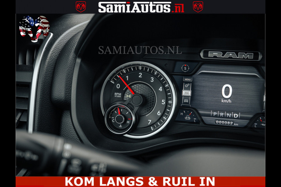 Dodge Ram SPORT | 5.7 V8 4x4 HEMI | PANORAMA DAK | GROOTSCHERM 12 INCH | LPG | Patriot Blue CREW CAB | DUBBELE CABINE | 5 PERSOONS | DC | VOORRAAD NR 2555 - 3325 | De specialist in Amerikaanse pick‑ups in Nederland en Europa.