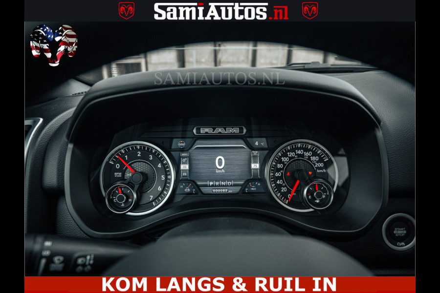 Dodge Ram SPORT | 5.7 V8 4x4 HEMI | PANORAMA DAK | GROOTSCHERM 12 INCH | LPG | Patriot Blue CREW CAB | DUBBELE CABINE | 5 PERSOONS | DC | VOORRAAD NR 2555 - 3325 | De specialist in Amerikaanse pick‑ups in Nederland en Europa.