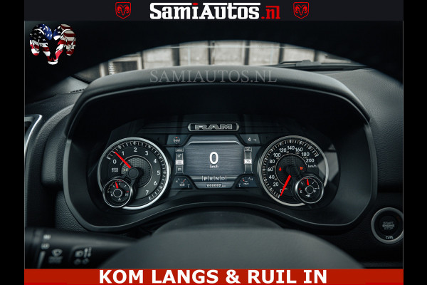 Dodge Ram SPORT | 5.7 V8 4x4 HEMI | PANORAMA DAK | GROOTSCHERM 12 INCH | LPG | Patriot Blue CREW CAB | DUBBELE CABINE | 5 PERSOONS | DC | VOORRAAD NR 2555 - 3325 | De specialist in Amerikaanse pick‑ups in Nederland en Europa.