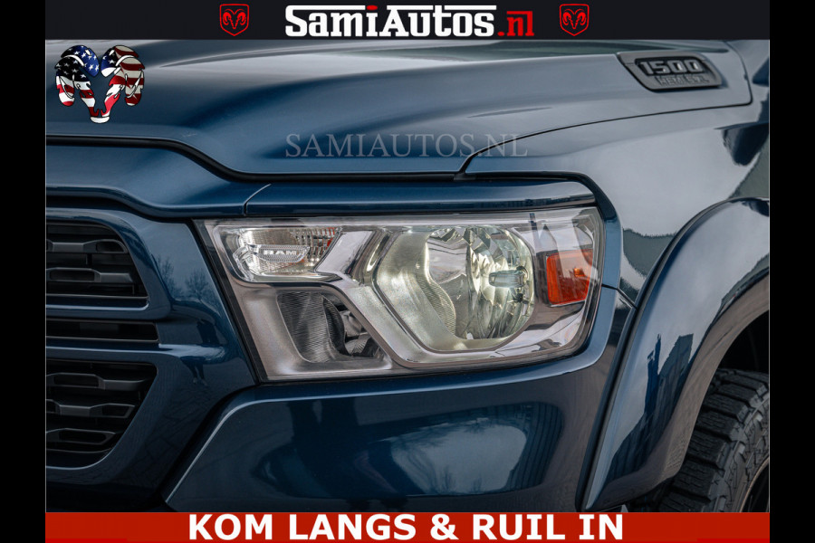 Dodge Ram SPORT | 5.7 V8 4x4 HEMI | PANORAMA DAK | GROOTSCHERM 12 INCH | LPG | Patriot Blue CREW CAB | DUBBELE CABINE | 5 PERSOONS | DC | VOORRAAD NR 2555 - 3325 | De specialist in Amerikaanse pick‑ups in Nederland en Europa.