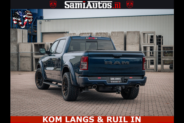 Dodge Ram SPORT | 5.7 V8 4x4 HEMI | PANORAMA DAK | GROOTSCHERM 12 INCH | LPG | Patriot Blue CREW CAB | DUBBELE CABINE | 5 PERSOONS | DC | VOORRAAD NR 2555 - 3325 | De specialist in Amerikaanse pick‑ups in Nederland en Europa.