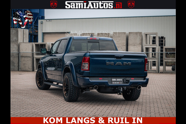 Dodge Ram SPORT | 5.7 V8 4x4 HEMI | PANORAMA DAK | GROOTSCHERM 12 INCH | LPG | Patriot Blue CREW CAB | DUBBELE CABINE | 5 PERSOONS | DC | VOORRAAD NR 2555 - 3325 | De specialist in Amerikaanse pick‑ups in Nederland en Europa.
