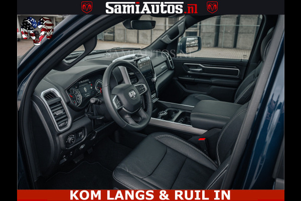Dodge Ram SPORT | 5.7 V8 4x4 HEMI | PANORAMA DAK | GROOTSCHERM 12 INCH | LPG | Patriot Blue CREW CAB | DUBBELE CABINE | 5 PERSOONS | DC | VOORRAAD NR 2555 - 3325 | De specialist in Amerikaanse pick‑ups in Nederland en Europa.