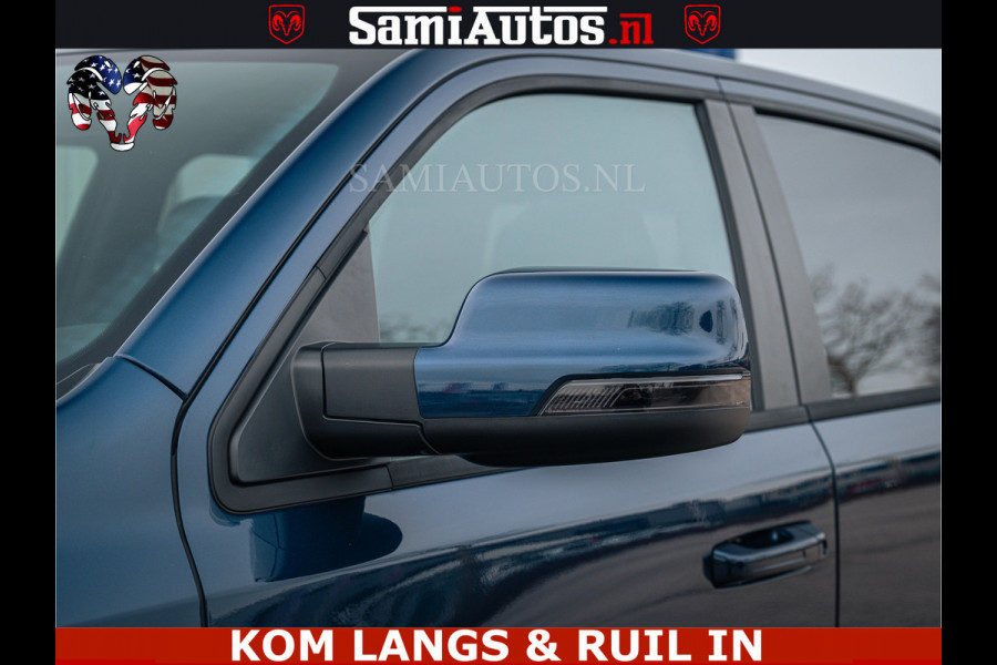 Dodge Ram SPORT | 5.7 V8 4x4 HEMI | PANORAMA DAK | GROOTSCHERM 12 INCH | LPG | Patriot Blue CREW CAB | DUBBELE CABINE | 5 PERSOONS | DC | VOORRAAD NR 2555 - 3325 | De specialist in Amerikaanse pick‑ups in Nederland en Europa.
