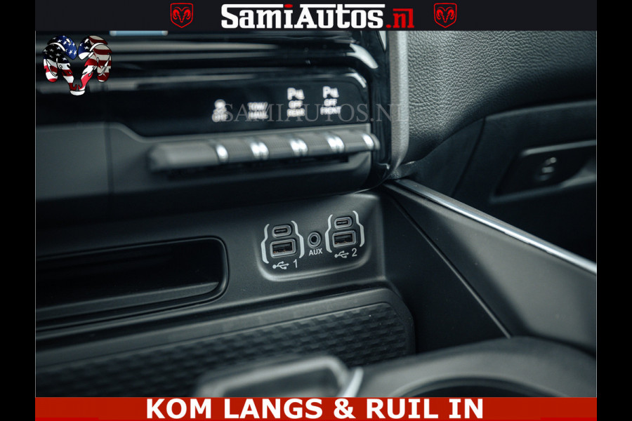 Dodge Ram SPORT | 5.7 V8 4x4 HEMI | PANORAMA DAK | GROOTSCHERM 12 INCH | LPG | Patriot Blue CREW CAB | DUBBELE CABINE | 5 PERSOONS | DC | VOORRAAD NR 2555 - 3325 | De specialist in Amerikaanse pick‑ups in Nederland en Europa.