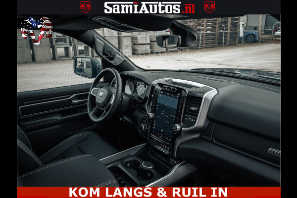 Dodge Ram SPORT | 5.7 V8 4x4 HEMI | PANORAMA DAK | GROOTSCHERM 12 INCH | LPG | Patriot Blue CREW CAB | DUBBELE CABINE | 5 PERSOONS | DC | VOORRAAD NR 2555 - 3325 | De specialist in Amerikaanse pick‑ups in Nederland en Europa.