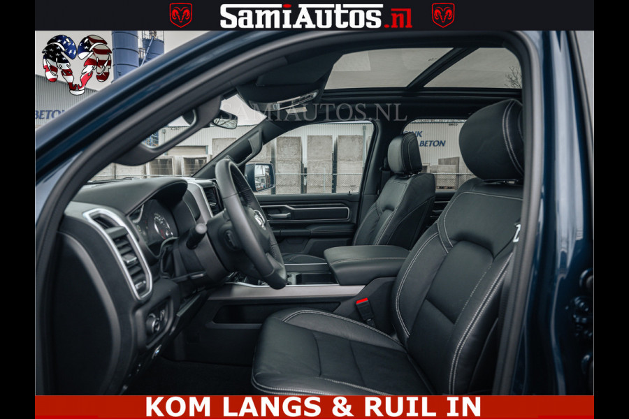 Dodge Ram SPORT | 5.7 V8 4x4 HEMI | PANORAMA DAK | GROOTSCHERM 12 INCH | LPG | Patriot Blue CREW CAB | DUBBELE CABINE | 5 PERSOONS | DC | VOORRAAD NR 2555 - 3325 | De specialist in Amerikaanse pick‑ups in Nederland en Europa.