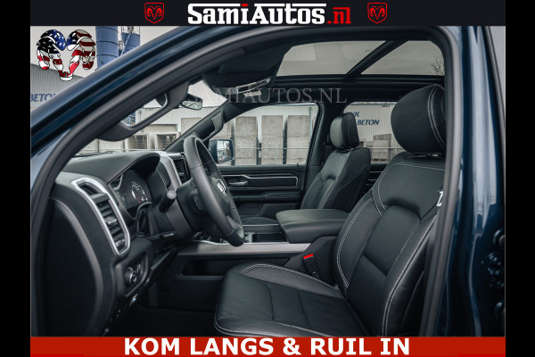 Dodge Ram SPORT | 5.7 V8 4x4 HEMI | PANORAMA DAK | GROOTSCHERM 12 INCH | LPG | Patriot Blue CREW CAB | DUBBELE CABINE | 5 PERSOONS | DC | VOORRAAD NR 2555 - 3325 | De specialist in Amerikaanse pick‑ups in Nederland en Europa.