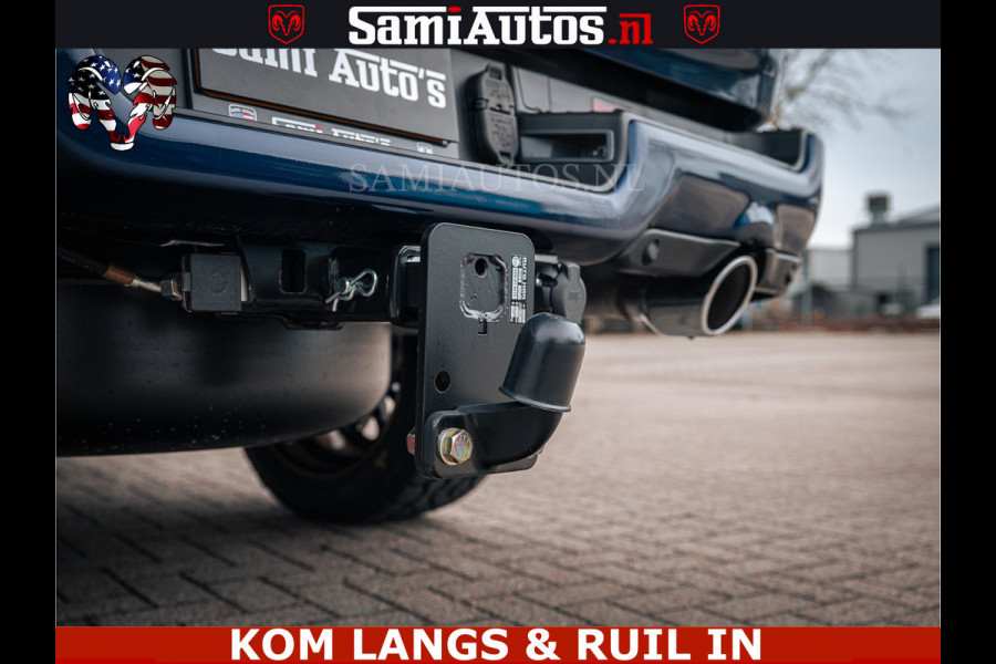 Dodge Ram SPORT | 5.7 V8 4x4 HEMI | PANORAMA DAK | GROOTSCHERM 12 INCH | LPG | Patriot Blue CREW CAB | DUBBELE CABINE | 5 PERSOONS | DC | VOORRAAD NR 2555 - 3325 | De specialist in Amerikaanse pick‑ups in Nederland en Europa.