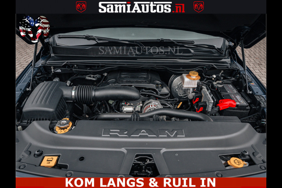 Dodge Ram SPORT | 5.7 V8 4x4 HEMI | PANORAMA DAK | GROOTSCHERM 12 INCH | LPG | Patriot Blue CREW CAB | DUBBELE CABINE | 5 PERSOONS | DC | VOORRAAD NR 2555 - 3325 | De specialist in Amerikaanse pick‑ups in Nederland en Europa.