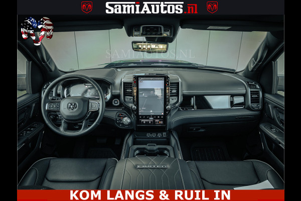 Dodge Ram Limited Night H.O 540HP 706Nm | Massage + Full Option | De Meest Luxe en Volle Pick-Up in zijn Klasse | Comfortabele Dubbele Cabine met Royale 5 Zitplaatsen | BPM vrij | Nu Leverbaar uit Voorraad | Voorraad Nr 2328 -  5157 | De specialist in Amerikaanse pick‑ups in Nederland en Europa.