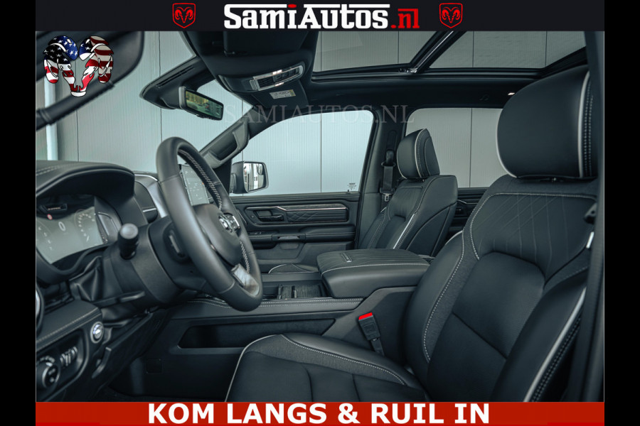 Dodge Ram Limited Night H.O 540HP 706Nm | Massage + Full Option | De Meest Luxe en Volle Pick-Up in zijn Klasse | Comfortabele Dubbele Cabine met Royale 5 Zitplaatsen | BPM vrij | Nu Leverbaar uit Voorraad | Voorraad Nr 2328 -  5157 | De specialist in Amerikaanse pick‑ups in Nederland en Europa.