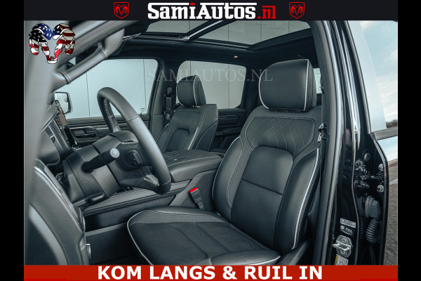 Dodge Ram Limited Night H.O 540HP 706Nm | Massage + Full Option | De Meest Luxe en Volle Pick-Up in zijn Klasse | Comfortabele Dubbele Cabine met Royale 5 Zitplaatsen | BPM vrij | Nu Leverbaar uit Voorraad | Voorraad Nr 2328 -  5157 | De specialist in Amerikaanse pick‑ups in Nederland en Europa.