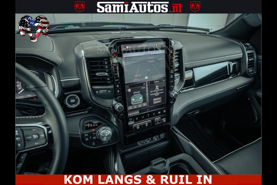 Dodge Ram Limited Night H.O 540HP 706Nm | Massage + Full Option | De Meest Luxe en Volle Pick-Up in zijn Klasse | Comfortabele Dubbele Cabine met Royale 5 Zitplaatsen | BPM vrij | Nu Leverbaar uit Voorraad | Voorraad Nr 2328 -  5157 | De specialist in Amerikaanse pick‑ups in Nederland en Europa.