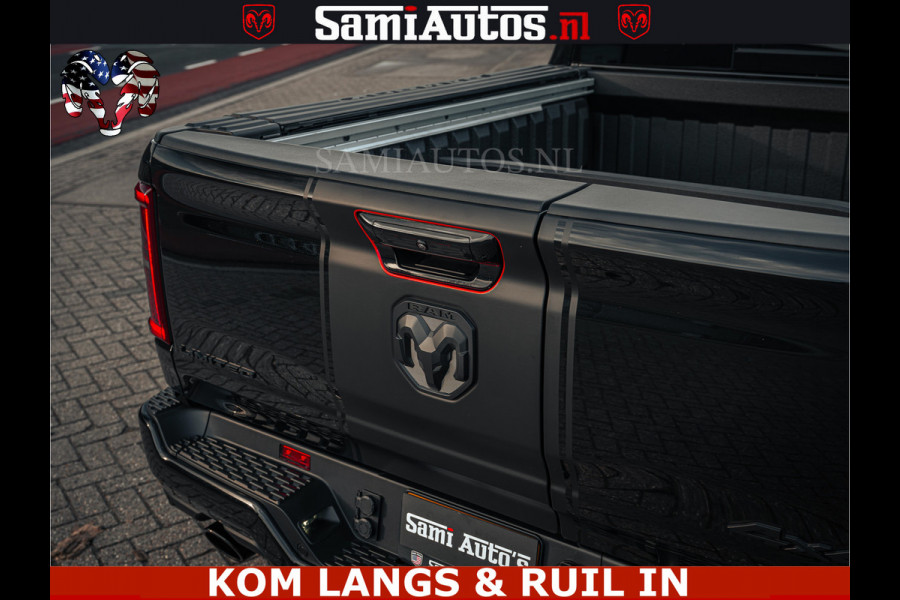Dodge Ram Limited Night H.O 540HP 706Nm | Massage + Full Option | De Meest Luxe en Volle Pick-Up in zijn Klasse | Comfortabele Dubbele Cabine met Royale 5 Zitplaatsen | BPM vrij | Nu Leverbaar uit Voorraad | Voorraad Nr 2328 -  5157 | De specialist in Amerikaanse pick‑ups in Nederland en Europa.