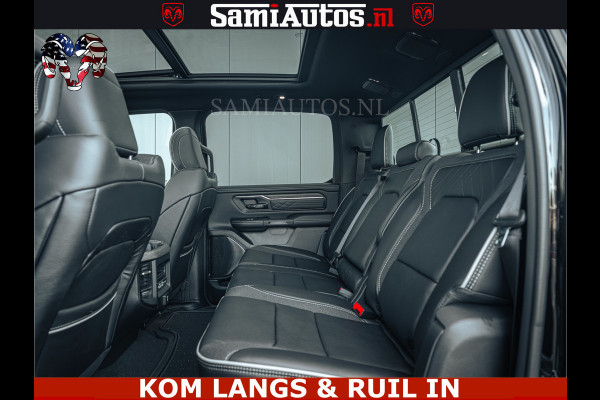 Dodge Ram Limited Night H.O 540HP 706Nm | Massage + Full Option | De Meest Luxe en Volle Pick-Up in zijn Klasse | Comfortabele Dubbele Cabine met Royale 5 Zitplaatsen | BPM vrij | Nu Leverbaar uit Voorraad | Voorraad Nr 2328 -  5157 | De specialist in Amerikaanse pick‑ups in Nederland en Europa.