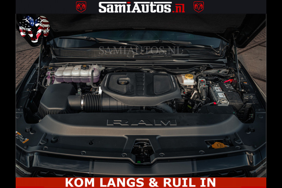 Dodge Ram Limited Night H.O 540HP 706Nm | Massage + Full Option | De Meest Luxe en Volle Pick-Up in zijn Klasse | Comfortabele Dubbele Cabine met Royale 5 Zitplaatsen | BPM vrij | Nu Leverbaar uit Voorraad | Voorraad Nr 2328 -  5157 | De specialist in Amerikaanse pick‑ups in Nederland en Europa.