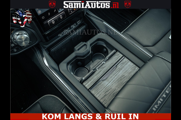 Dodge Ram Limited Night H.O 540HP 706Nm | Massage + Full Option | De Meest Luxe en Volle Pick-Up in zijn Klasse | Comfortabele Dubbele Cabine met Royale 5 Zitplaatsen | BPM vrij | Nu Leverbaar uit Voorraad | Voorraad Nr 2328 -  5157 | De specialist in Amerikaanse pick‑ups in Nederland en Europa.