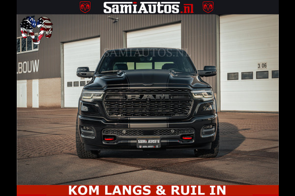 Dodge Ram Limited Night H.O 540HP 706Nm | Massage + Full Option | De Meest Luxe en Volle Pick-Up in zijn Klasse | Comfortabele Dubbele Cabine met Royale 5 Zitplaatsen | BPM vrij | Nu Leverbaar uit Voorraad | Voorraad Nr 2328 -  5157 | De specialist in Amerikaanse pick‑ups in Nederland en Europa.