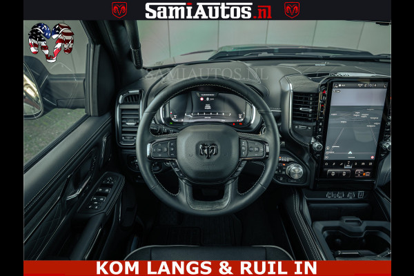 Dodge Ram Limited Night H.O 540HP 706Nm | Massage + Full Option | De Meest Luxe en Volle Pick-Up in zijn Klasse | Comfortabele Dubbele Cabine met Royale 5 Zitplaatsen | BPM vrij | Nu Leverbaar uit Voorraad | Voorraad Nr 2328 -  5157 | De specialist in Amerikaanse pick‑ups in Nederland en Europa.