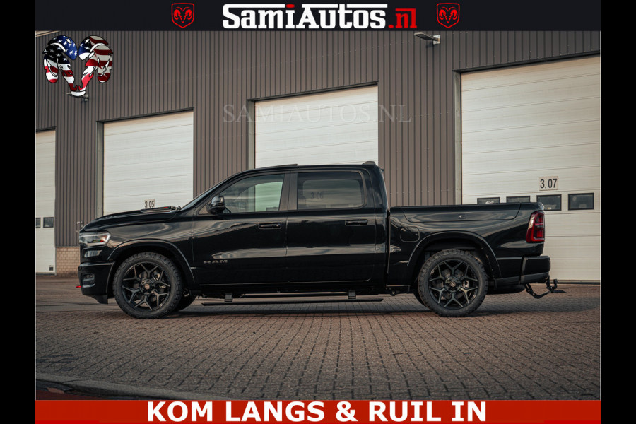 Dodge Ram Limited Night H.O 540HP 706Nm | Massage + Full Option | De Meest Luxe en Volle Pick-Up in zijn Klasse | Comfortabele Dubbele Cabine met Royale 5 Zitplaatsen | BPM vrij | Nu Leverbaar uit Voorraad | Voorraad Nr 2328 -  5157 | De specialist in Amerikaanse pick‑ups in Nederland en Europa.