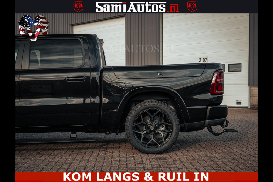 Dodge Ram Limited Night H.O 540HP 706Nm | Massage + Full Option | De Meest Luxe en Volle Pick-Up in zijn Klasse | Comfortabele Dubbele Cabine met Royale 5 Zitplaatsen | BPM vrij | Nu Leverbaar uit Voorraad | Voorraad Nr 2328 -  5157 | De specialist in Amerikaanse pick‑ups in Nederland en Europa.
