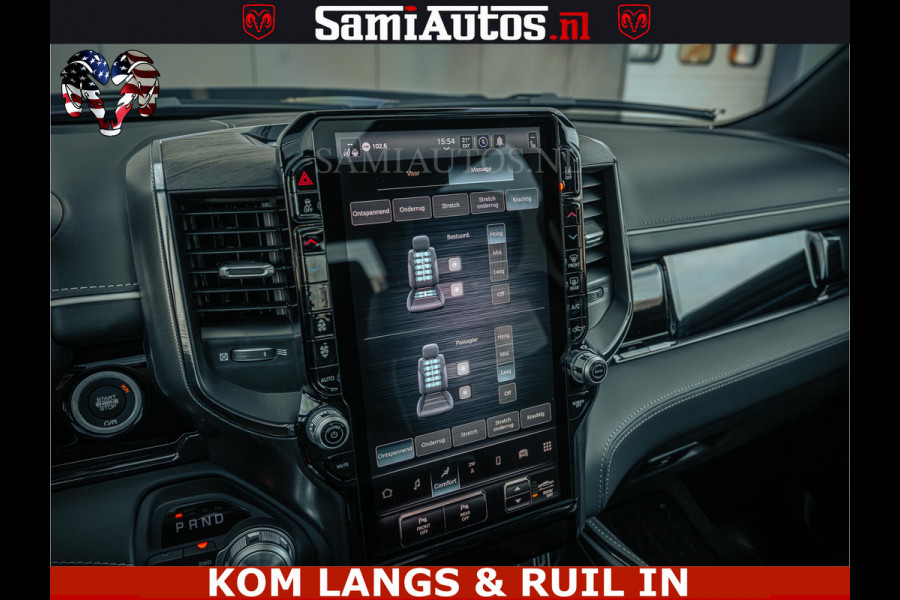 Dodge Ram Limited Night H.O 540HP 706Nm | Massage + Full Option | De Meest Luxe en Volle Pick-Up in zijn Klasse | Comfortabele Dubbele Cabine met Royale 5 Zitplaatsen | BPM vrij | Nu Leverbaar uit Voorraad | Voorraad Nr 2328 -  5157 | De specialist in Amerikaanse pick‑ups in Nederland en Europa.