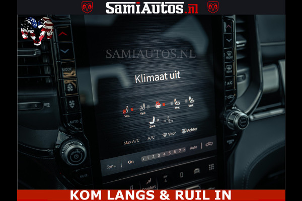 Dodge Ram Limited Night H.O 540HP 706Nm | Massage + Full Option | De Meest Luxe en Volle Pick-Up in zijn Klasse | Comfortabele Dubbele Cabine met Royale 5 Zitplaatsen | BPM vrij | Nu Leverbaar uit Voorraad | Voorraad Nr 2328 -  5157 | De specialist in Amerikaanse pick‑ups in Nederland en Europa.