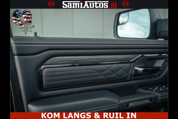 Dodge Ram Limited Night H.O 540HP 706Nm | Massage + Full Option | De Meest Luxe en Volle Pick-Up in zijn Klasse | Comfortabele Dubbele Cabine met Royale 5 Zitplaatsen | BPM vrij | Nu Leverbaar uit Voorraad | Voorraad Nr 2328 -  5157 | De specialist in Amerikaanse pick‑ups in Nederland en Europa.