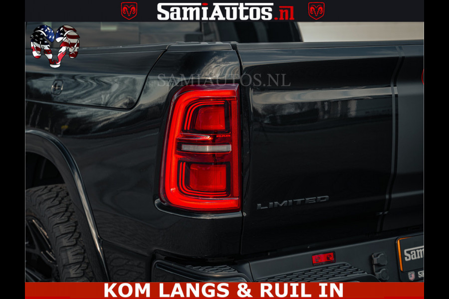 Dodge Ram Limited Night H.O 540HP 706Nm | Massage + Full Option | De Meest Luxe en Volle Pick-Up in zijn Klasse | Comfortabele Dubbele Cabine met Royale 5 Zitplaatsen | BPM vrij | Nu Leverbaar uit Voorraad | Voorraad Nr 2328 -  5157 | De specialist in Amerikaanse pick‑ups in Nederland en Europa.