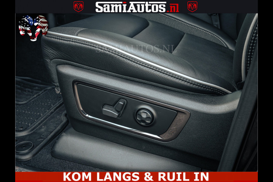 Dodge Ram Limited Night H.O 540HP 706Nm | Massage + Full Option | De Meest Luxe en Volle Pick-Up in zijn Klasse | Comfortabele Dubbele Cabine met Royale 5 Zitplaatsen | BPM vrij | Nu Leverbaar uit Voorraad | Voorraad Nr 2328 -  5157 | De specialist in Amerikaanse pick‑ups in Nederland en Europa.
