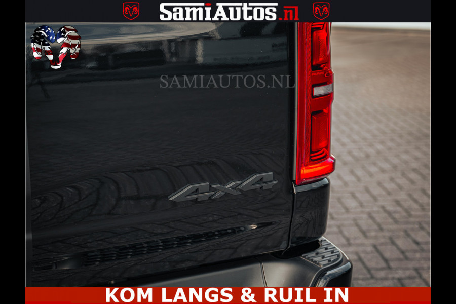 Dodge Ram Limited Night H.O 540HP 706Nm | Massage + Full Option | De Meest Luxe en Volle Pick-Up in zijn Klasse | Comfortabele Dubbele Cabine met Royale 5 Zitplaatsen | BPM vrij | Nu Leverbaar uit Voorraad | Voorraad Nr 2328 -  5157 | De specialist in Amerikaanse pick‑ups in Nederland en Europa.