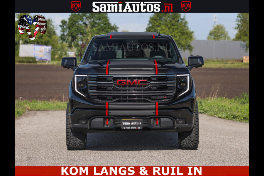 GMC Sierra AT4 6.2 V8 4X4 | VIRTUAL COCKPIT | LPG | HUD | BOM VOL | DC | RAM DEALER NEDERLAND | Dubbele Cabine met Royale 5 Zitplaatsen | BPM vrij | Nu Leverbaar uit Voorraad | Voorraad Nr 261530 | | De specialist in Amerikaanse pick‑ups in Nederland en Europa.