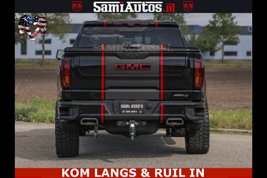 GMC Sierra AT4 6.2 V8 4X4 | VIRTUAL COCKPIT | LPG | HUD | BOM VOL | DC | RAM DEALER NEDERLAND | Dubbele Cabine met Royale 5 Zitplaatsen | BPM vrij | Nu Leverbaar uit Voorraad | Voorraad Nr 261530 | | De specialist in Amerikaanse pick‑ups in Nederland en Europa.
