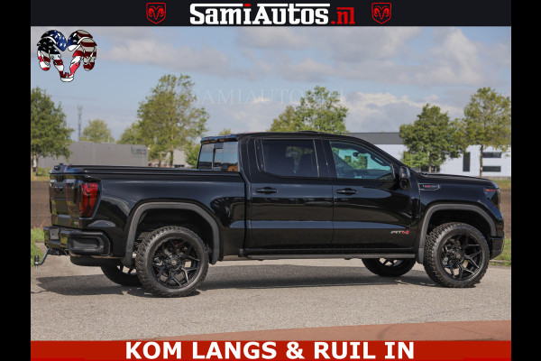 GMC Sierra AT4 6.2 V8 4X4 | VIRTUAL COCKPIT | LPG | HUD | BOM VOL | DC | RAM DEALER NEDERLAND | Dubbele Cabine met Royale 5 Zitplaatsen | BPM vrij | Nu Leverbaar uit Voorraad | Voorraad Nr 261530 | | De specialist in Amerikaanse pick‑ups in Nederland en Europa.