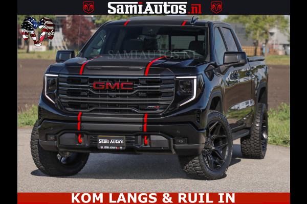 GMC Sierra AT4 6.2 V8 4X4 | VIRTUAL COCKPIT | LPG | HUD | BOM VOL | DC | RAM DEALER NEDERLAND | Dubbele Cabine met Royale 5 Zitplaatsen | BPM vrij | Nu Leverbaar uit Voorraad | Voorraad Nr 261530 | | De specialist in Amerikaanse pick‑ups in Nederland en Europa.